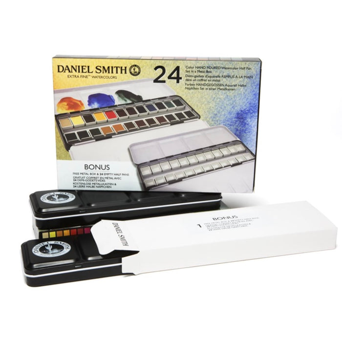 DANIEL SMITH Bonus Metal Box Half Pan Sets
