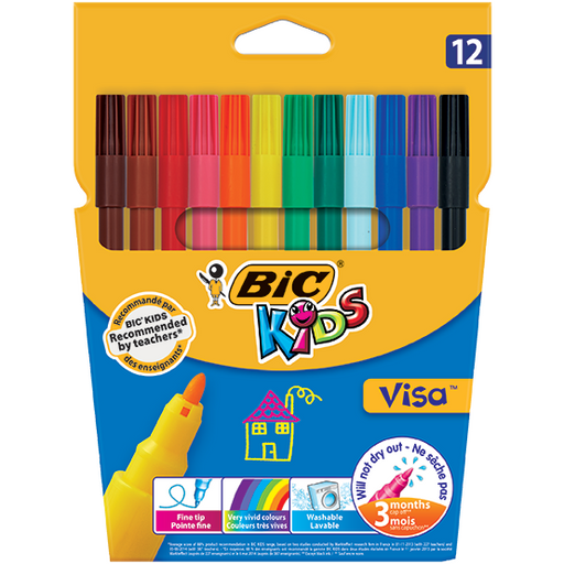 Bic Kids Visa Wallet-Drawing & Colouring-Brush and Canvas