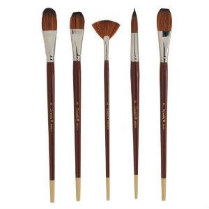 Dynasty Series 8300 Fan Brushes-Mixed Media Brushes-Brush and Canvas
