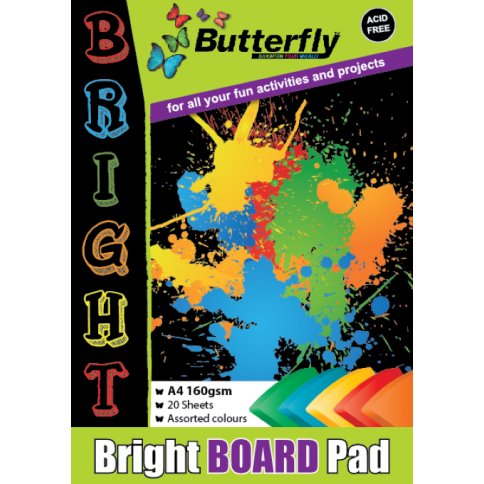 Butterfly Project Pads - Board 160gsm-PROJECT PADS-Brush and Canvas