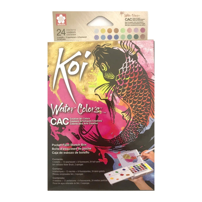SAKURA Koi Water Colour Metallic, Pearlescent and Fluorescent Colours