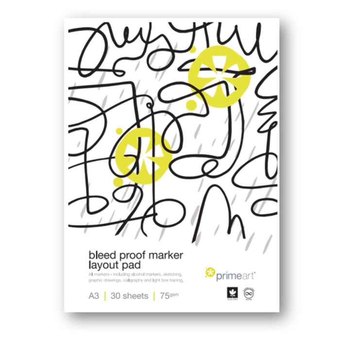PRIME ART Bleed Proof Marker Pad 75gsm