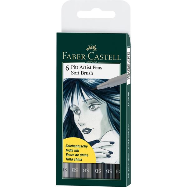 FABER-CASTELL Pitt Artist Pens Soft Brush Wallets