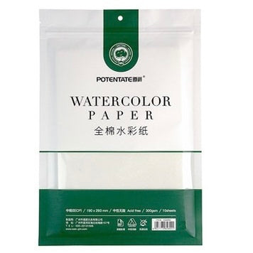 POTENTATE 300gsm Watercolour Paper (10 sheets pack)