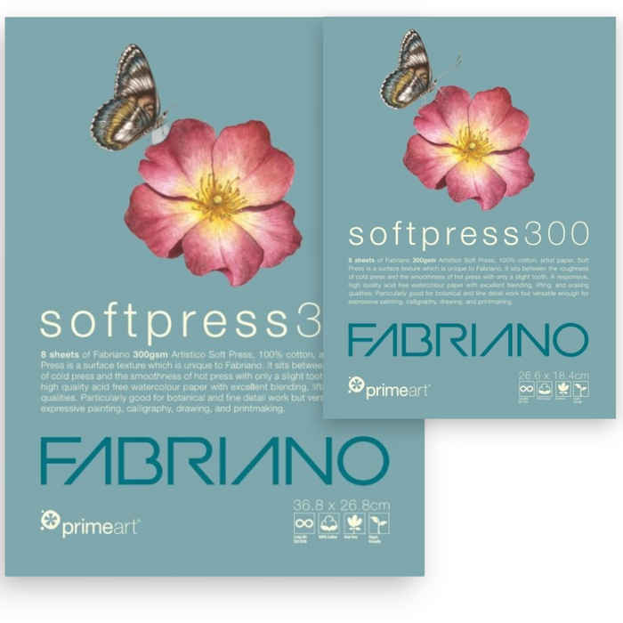 FABRIANO PRIME ART Soft Press Watercolour Pads