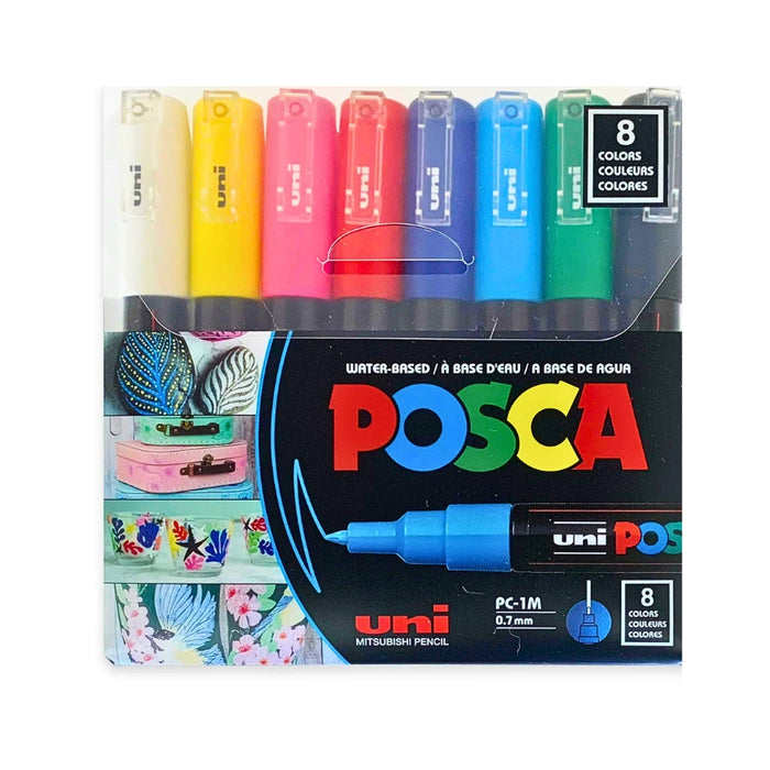 POSCA 8pc Assorted Paint Marker Wallet (PC-1M)