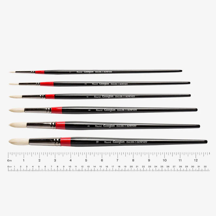 DALER-ROWNEY Georgian Brushes - Bristle Round