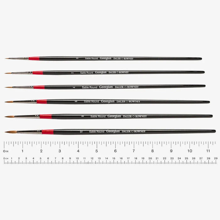 DALER-ROWNEY Georgian Brushes - Sable Round