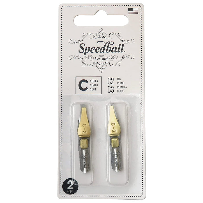 SPEEDBALL® Nib Set C2/C3 (Broad Edge Flat)