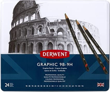 DERWENT Graphic Pencil 9B-9H Set