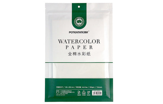 POTENTATE Watercolour Paper 10 sheets