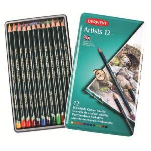 Derwent Artists Coloured Pencils-Colour Pencils-Brush and Canvas