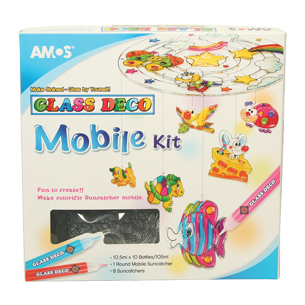 Amos Glass Deco Mobile Kit-Activity Sets-Brush and Canvas
