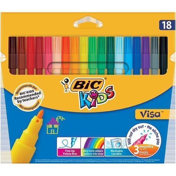 Bic Kids Visa Wallet-Drawing & Colouring-Brush and Canvas