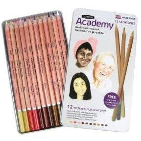 Derwent Academy Skintones Colour Pencils-Colour Pencils-Brush and Canvas