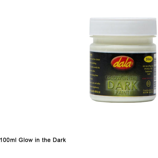 Dala Glow In the Dark Craft Paint-Craft Paints-Brush and Canvas
