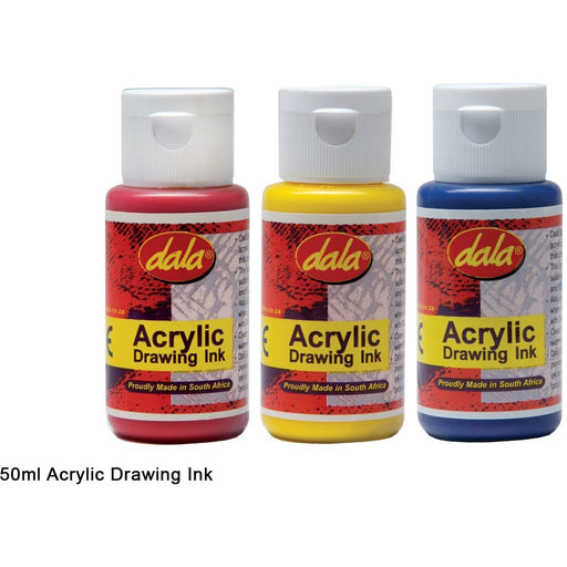 Dala Acrylic Drawing Ink-Inks-Brush and Canvas