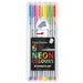 Staedtler Triplus Neon Plastic Box Set of 6-Fineliners-Brush and Canvas