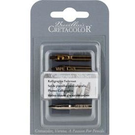 Cretacolor Calligraphy Nibs-Calligraphy-Brush and Canvas