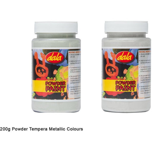Dala Metallic Powder Tempera 200g-Tempera-Brush and Canvas