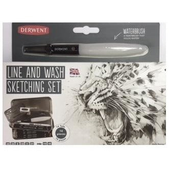 Derwent Line & Wash Sketching-Sets-Brush and Canvas