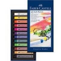Faber-Castell Soft Pastels Assorted Colours-Soft Pastels-Brush and Canvas