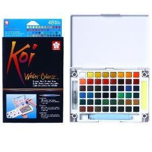 Sakura Koi Watercolour sets-Water Colour-Brush and Canvas