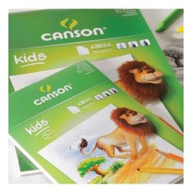 Canson Kids Drawing Pad 90gsm-Drawing & Colouring-Brush and Canvas