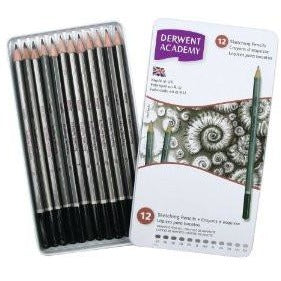 Derwent Academy Sketching Pencils-Graphite Pencils-Brush and Canvas