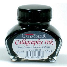 Cretacolor Calligraphy Ink-Calligraphy-Brush and Canvas