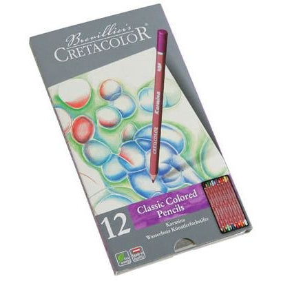 Cretacolour Karmina Coloured Pencil Tins-Colour Pencils-Brush and Canvas