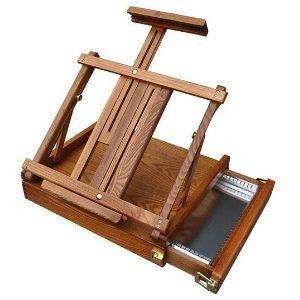 Renoir Table Box Easel - Metal Tray (EA8)-Easels-Brush and Canvas