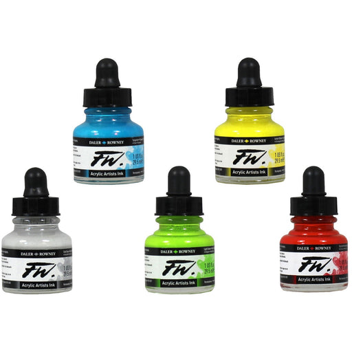 Daler-Rowney FW Acrylic Colour Inks 29.5ml-Inks-Brush and Canvas