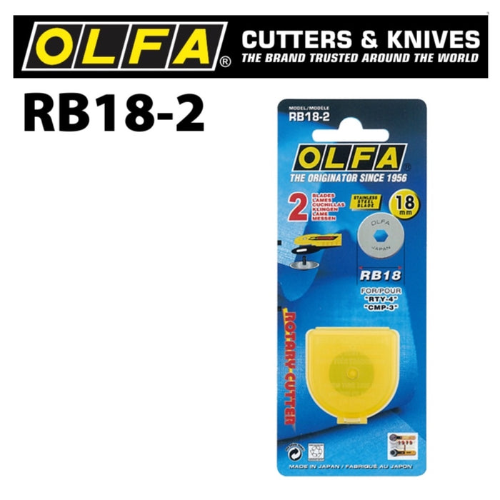 OLFA® 18 mm Stainless Steel Rotary Cutter Blade (RB18)