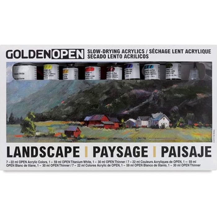 GOLDEN OPEN Slow-Drying Acrylics Landscape Set
