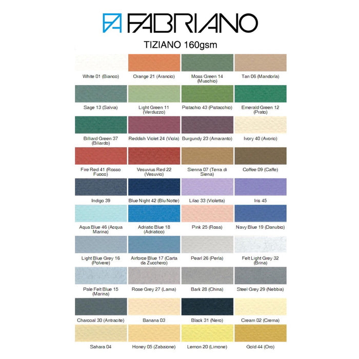 FABRIANO Tiziano Pastel Paper 160gsm (5 sheets)
