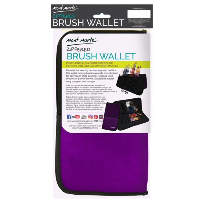MONT MARTE Zippered Brush Wallet