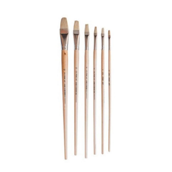 PRIME ART Series 579 Brushes (Long Handle Flat Bristle)