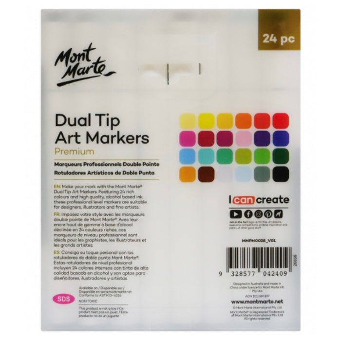 MONT MARTE Dual Tip Art Markers