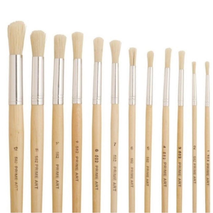 PRIME ART Series 582 Brushes (Long Handle Round Bristle)