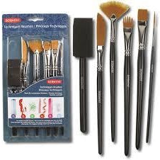 Derwent Techniques Brushes-Brush Sets-Brush and Canvas