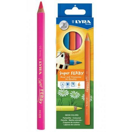 Lyra Super Ferby Neon Colour Pencils-Colour Pencils-Brush and Canvas