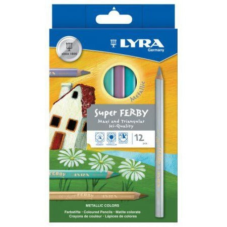Lyra Super Ferby Metallic Colour Pencils-Colour Pencils-Brush and Canvas