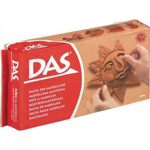 DAS Air Drying Terracotta Clay-Clay & Dough-Brush and Canvas