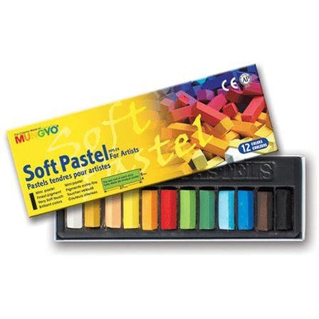 Mungyo Soft Pastels-Soft Pastels-Brush and Canvas