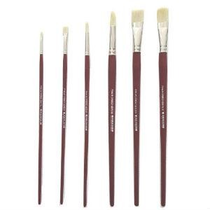 Prime Art Synergy Filbert Brushes-Mixed Media Brushes-Brush and Canvas