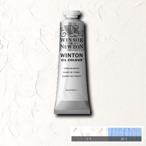 Winton Oil Colour 200ml - Titanium White-Oil Colour-Brush and Canvas