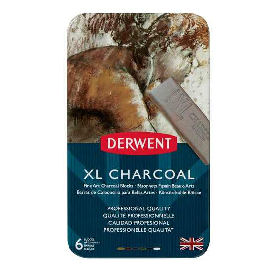 DERWENT XL Charcoal Tin